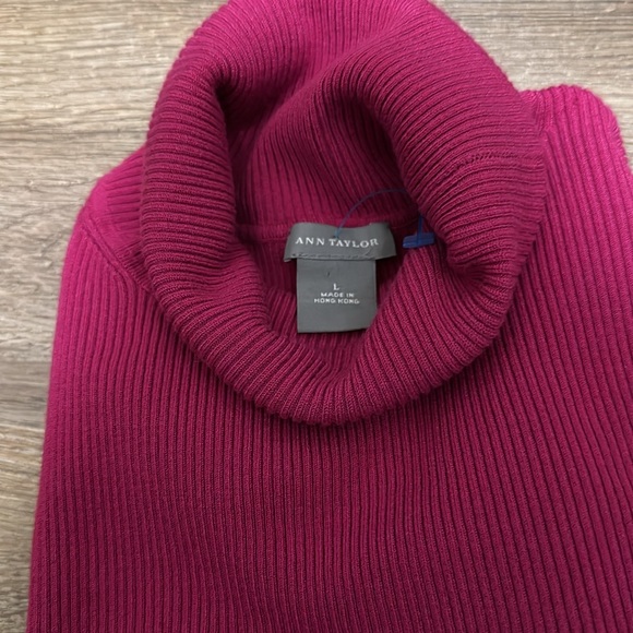 Ann  Taylor size large ribbed turtleneck - Picture 5 of 6
